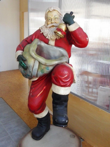 Weihnachtsmannfigur / Santa Claus / Stummer Butler